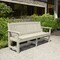 Highwood Usa 6ft Commercial Grade Garden Bench Outdoor Furniture for Patio, Yard and Garden CM-BENSQ62-WAE - alternate 2